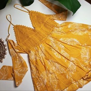 Crochet Tropical Romper, L